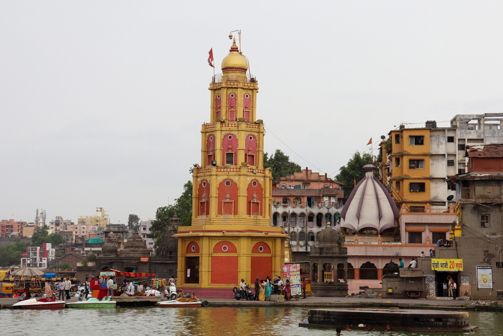 Panchavati Ghat and Ramkund on the Godavari River in Nashik