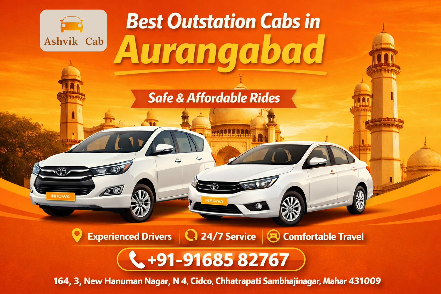 Best Outstation Cabs in Aurangabad