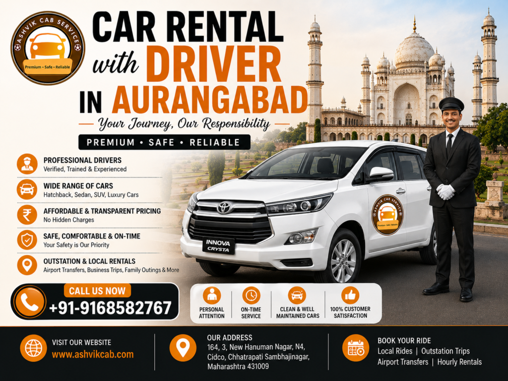 Car Rental with Driver in Aurangabad