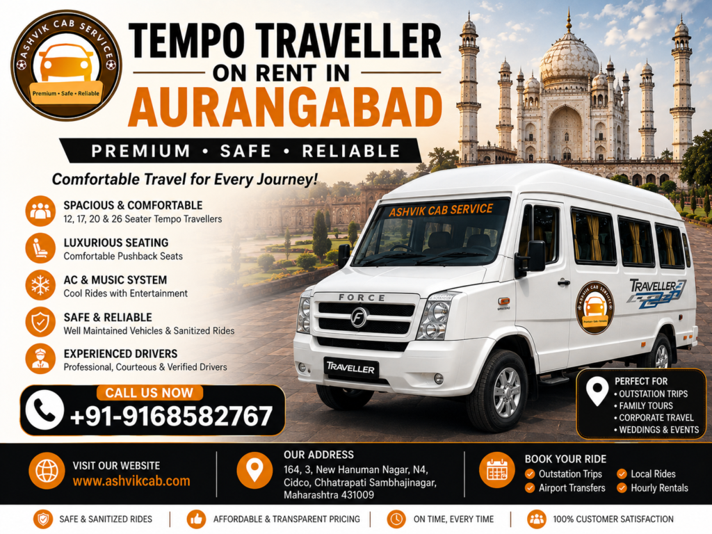 Tempo Traveller On Rent in Aurangabad
