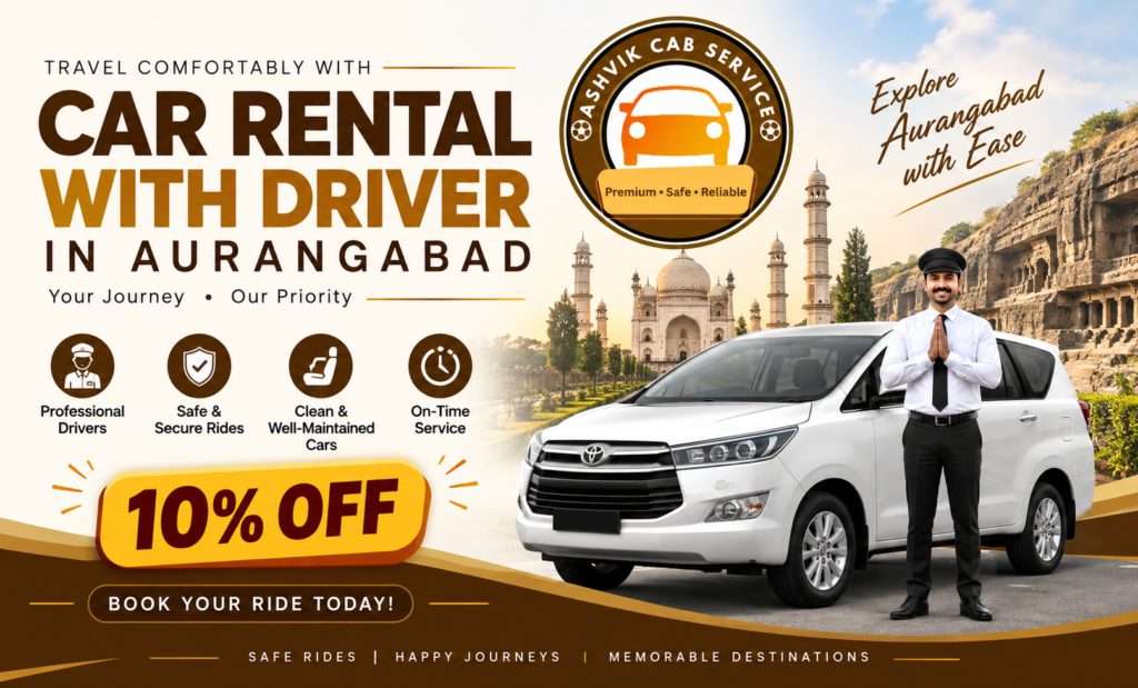 car rental with driver in aurangabad